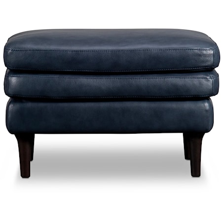 Novara Leather Ottoman