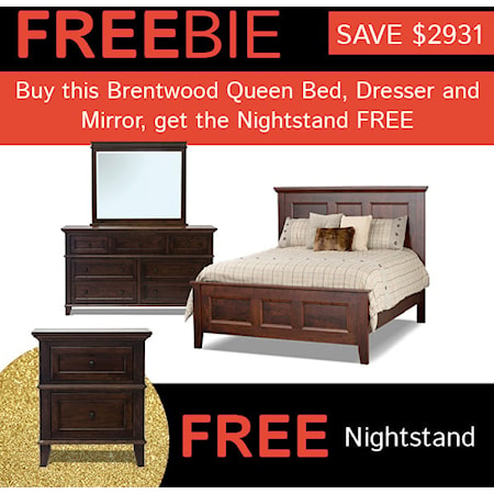 Brentwood Bedroom Set with Freebie!