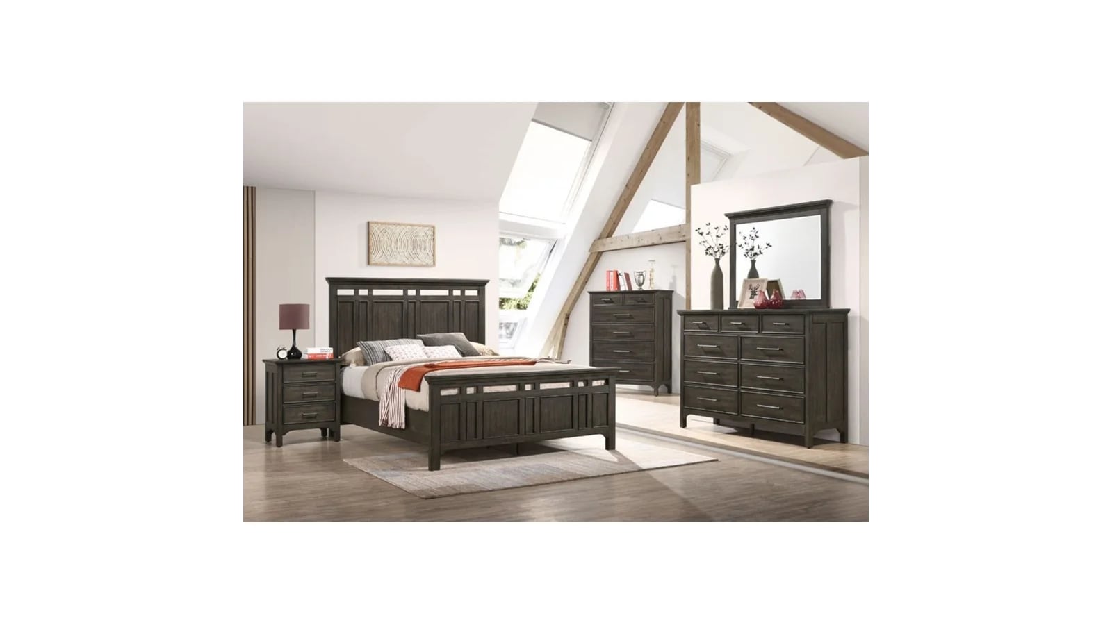 Queen Panel Bed