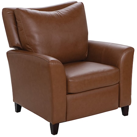 TOP GRAIN LEATHER MATCH PUSHBACK RECLINER