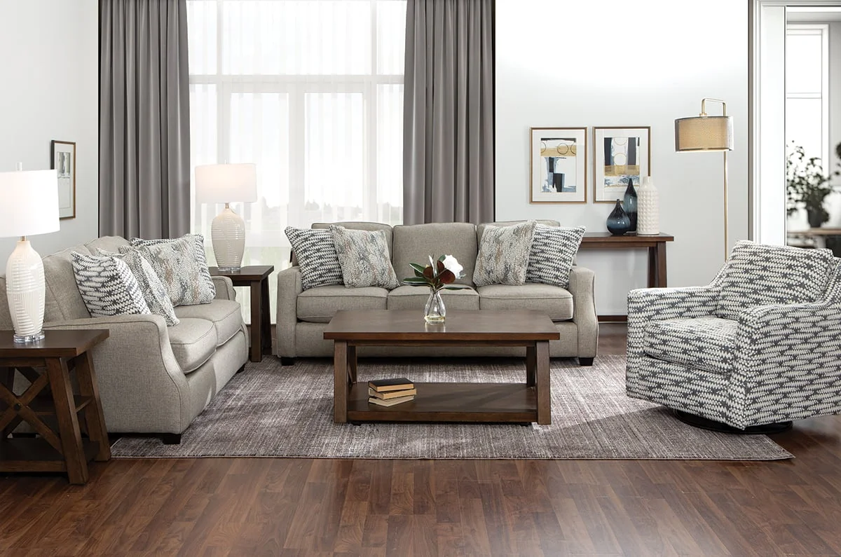 Fusion Furniture 5006 CROSSROADS MINERAL Contemporary Sofa Darvin