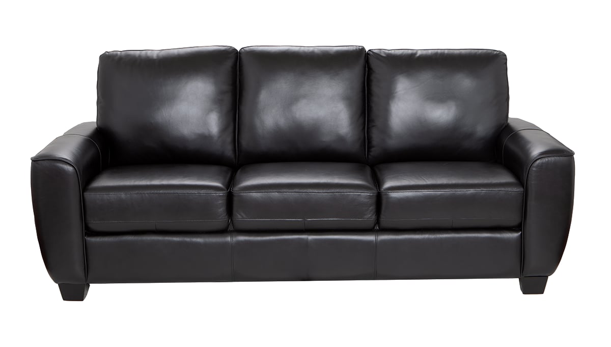 LEATHER MATCH SOFA