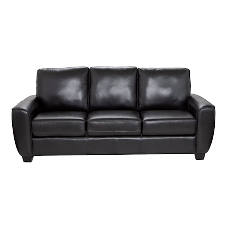 LEATHER MATCH SOFA