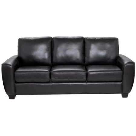 LEATHER MATCH SOFA