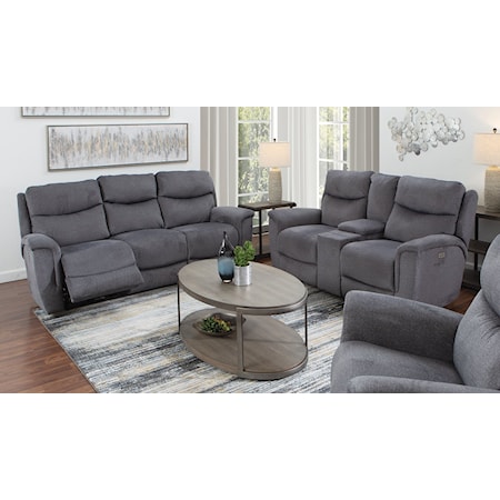 POWER SOFA W/POWER HEADRESTS