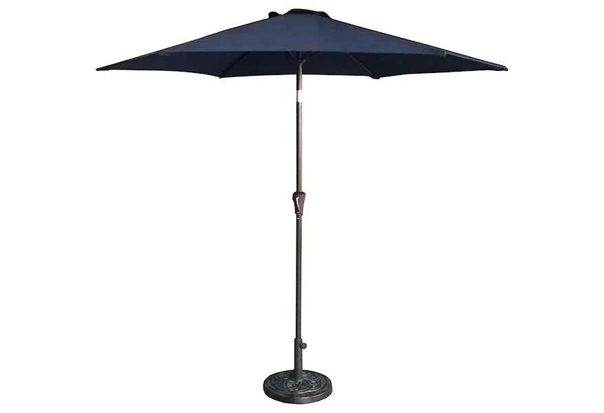 UMBRELLA 9'  Navy Blue Umbrella by GatherCraft at Darvin Furniture