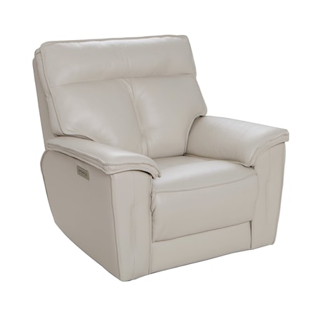 TOP GRAIN LEATHER MATCH POWER RECLINER