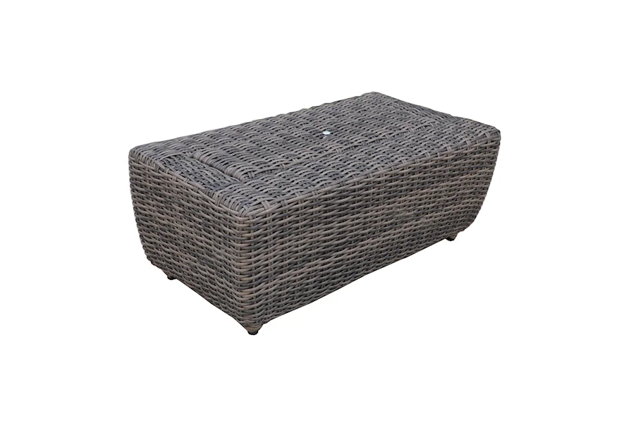 BRUNSWICK II OUTDOOR COCKTAIL TABLE W/COOLER by GatherCraft at Darvin Furniture