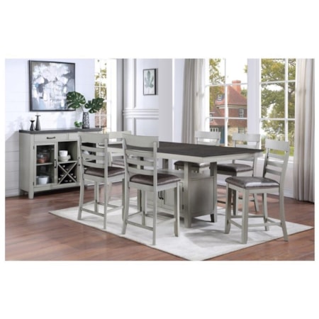 5 Piece Counter Height Dining Set