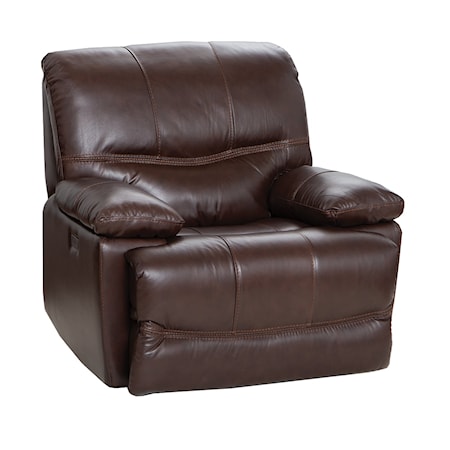 LEATHER MATCH POWER RECLINER W/ZERO GRAVITY