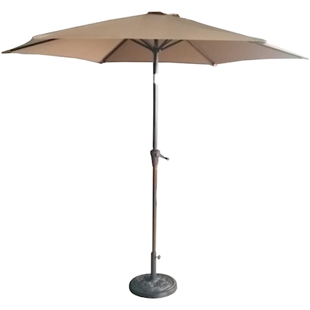 9' Tan Umbrella