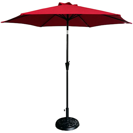 9' Red Umbrella