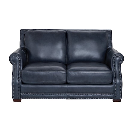 100% LEATHER LOVESEAT