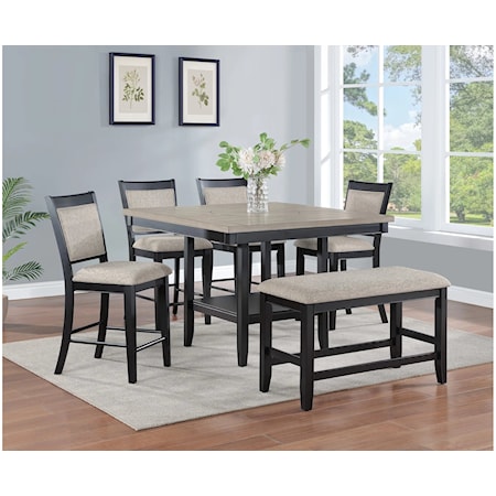 5 PIECE COUNTER HEIGHT DINING SET