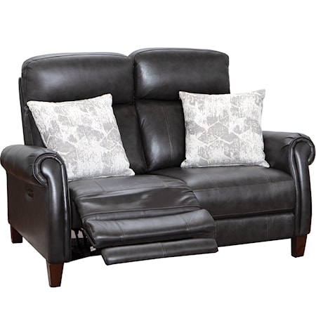 LEATHER MATCH POWER LOVESEAT W/PWR HEADRESTS