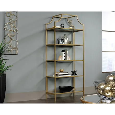 International Lux Bookcase Satin Gold