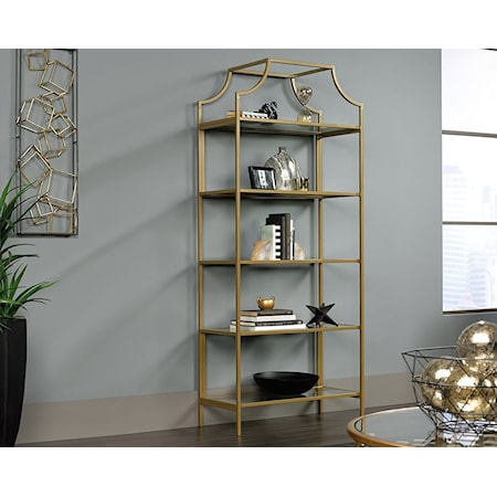 International Lux Bookcase Satin Gold