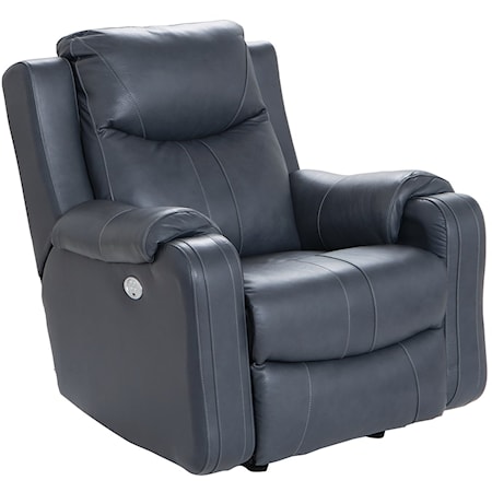 LEATHER MATCH POWER RECLINER W/PWR HEADRESTS