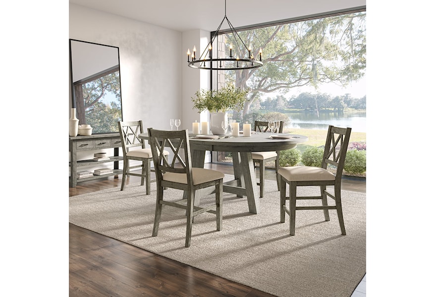Jofran Telluride 5 Piece Counter Height Dining Set | Darvin Furniture |  Table & Chair Set - 7 +Pc
