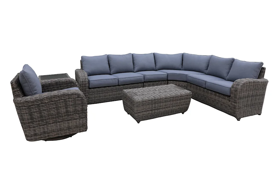 BRUNSWICK II 4 PC OUTDOOR SECTIONAL by GatherCraft at Darvin Furniture