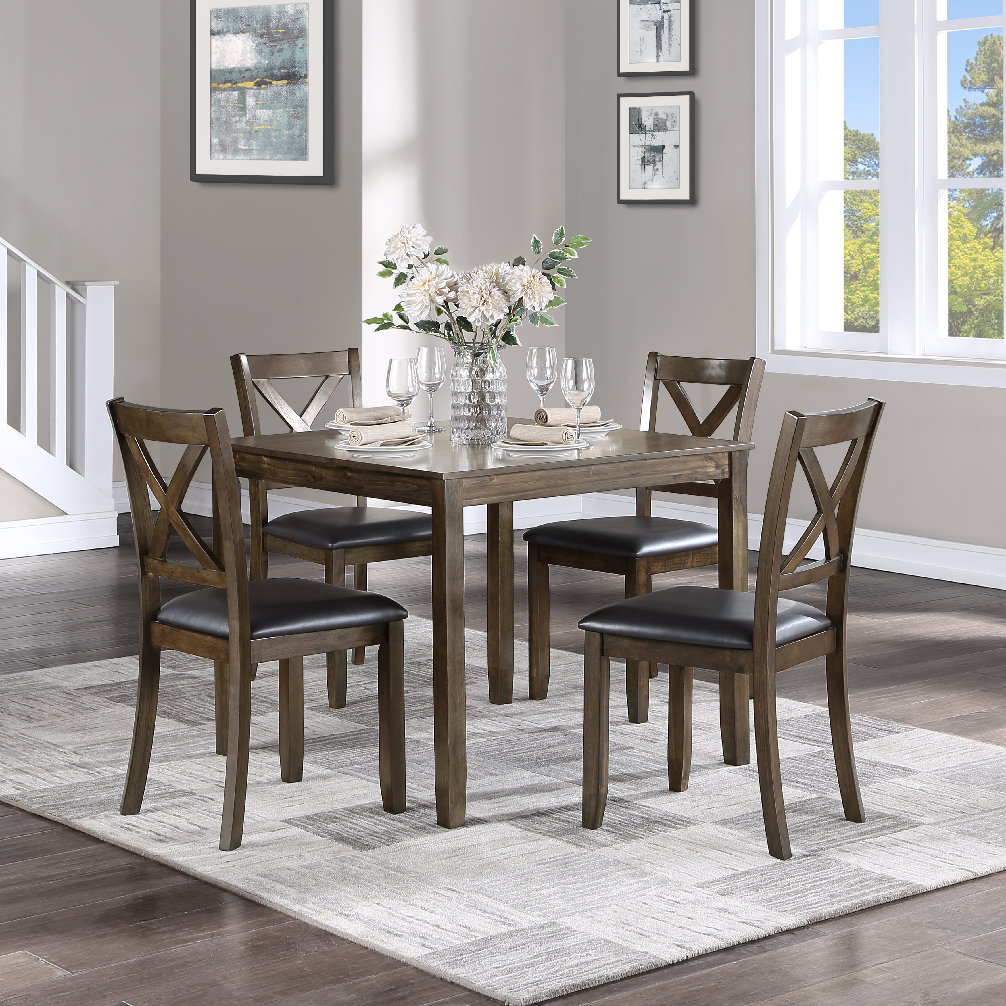 Homelegance Hazel 5 PIECE DINING SET Darvin Furniture Table