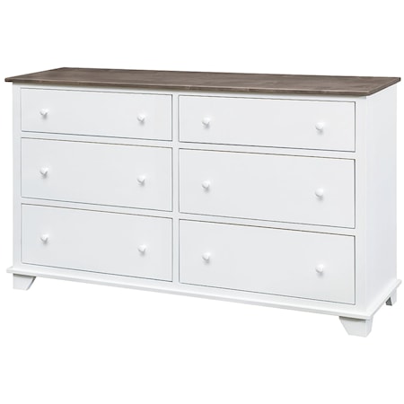 6 DRAWER DRESSER