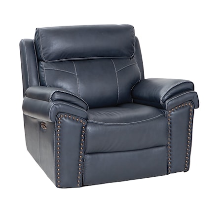 Leather Match Power Recliner