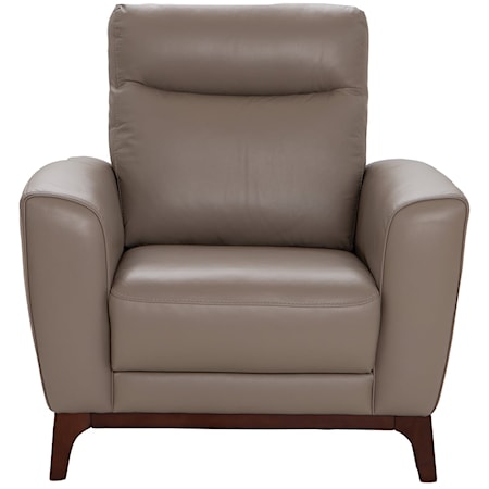 TOP GRAIN LEATHER MATCH CHAIR