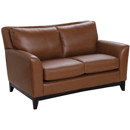 TOP GRAIN LEATHER MATCH LOVESEAT