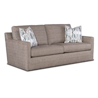 Transitional Two-Seat Sofa with Track Arms