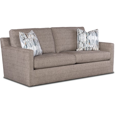 Transitional Two-Seat Sofa with Track Arms