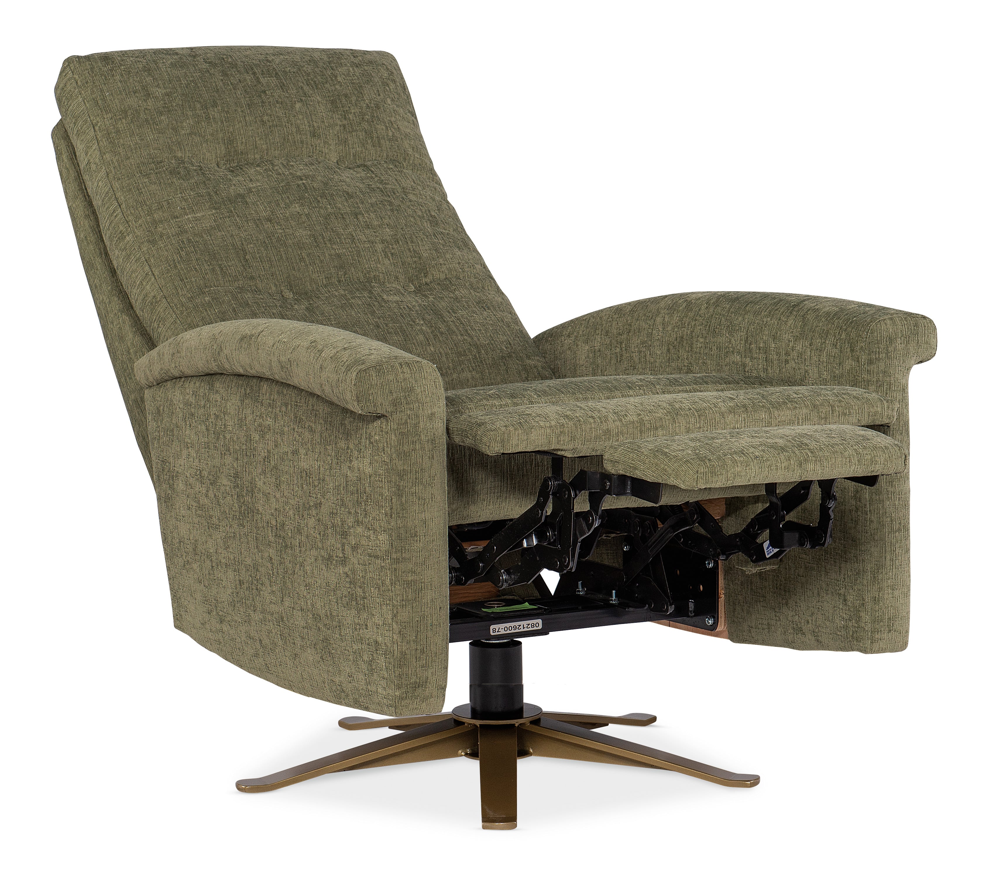 Tufted Back Swivel Recliner