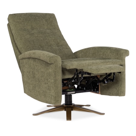 Tufted Back Swivel Recliner