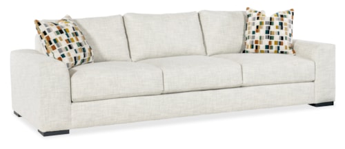 Contemporary Sofa with Throw Pillows