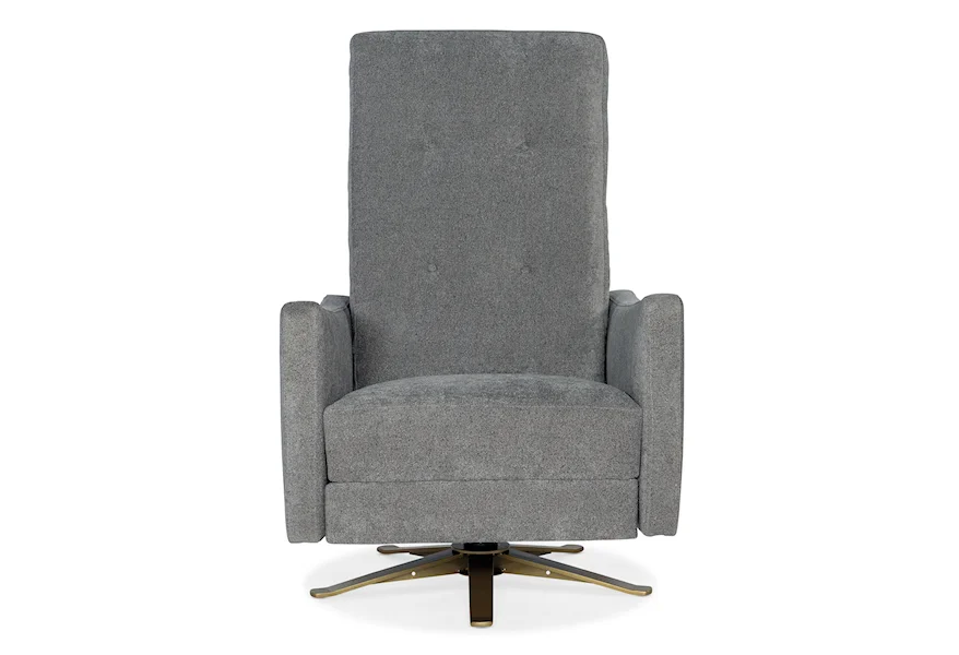 Baylen Tufted Back Swivel Recliner by Sam Moore at Janeen's Furniture Gallery