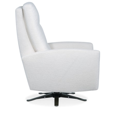 Tufted Back Swivel Recliner