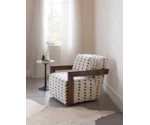 HF Custom Cabell Exposed Wood Swivel Chair