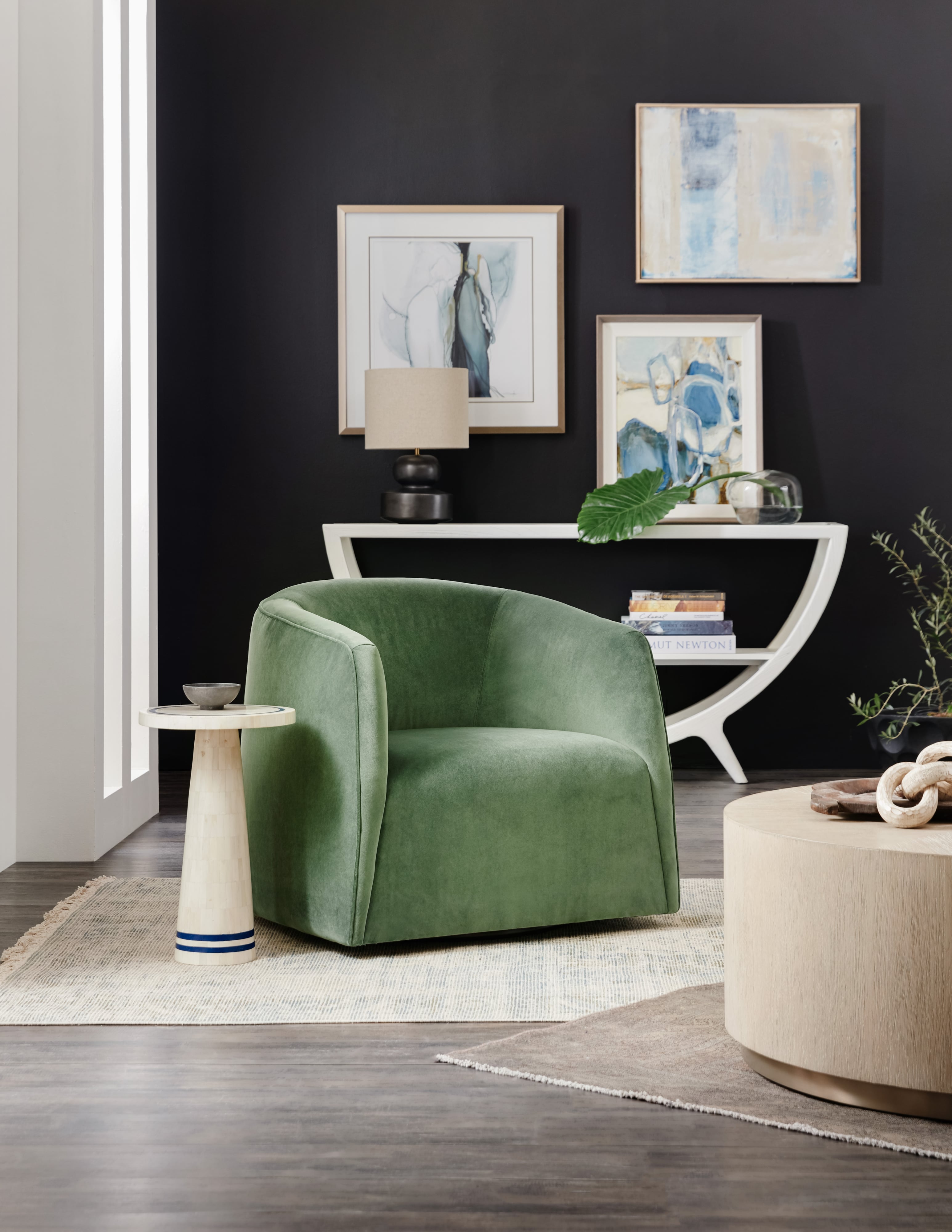 HF Custom Nova 1034 Swivel Barrel Chair