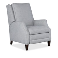 Transitional Push Back Recliner with Scoop Arms