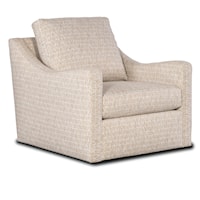 Transitional Accent Chair with Slope Track Arms