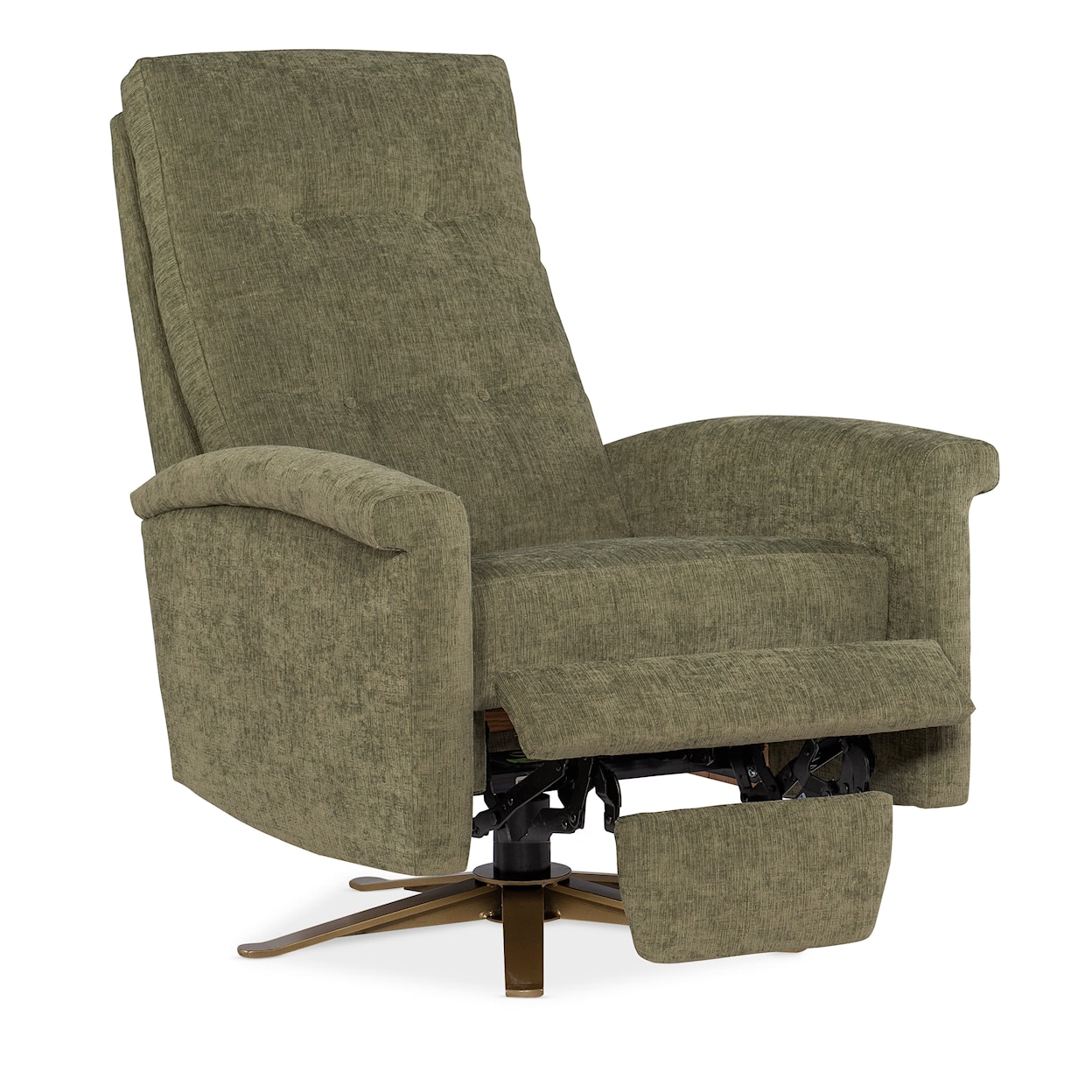 HF Custom Breck Tufted Back Swivel Recliner