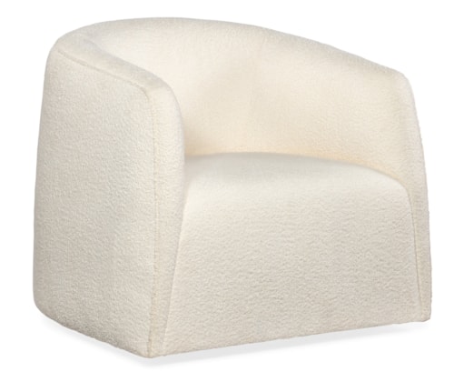 Contemporary Swivel Barrel Chair