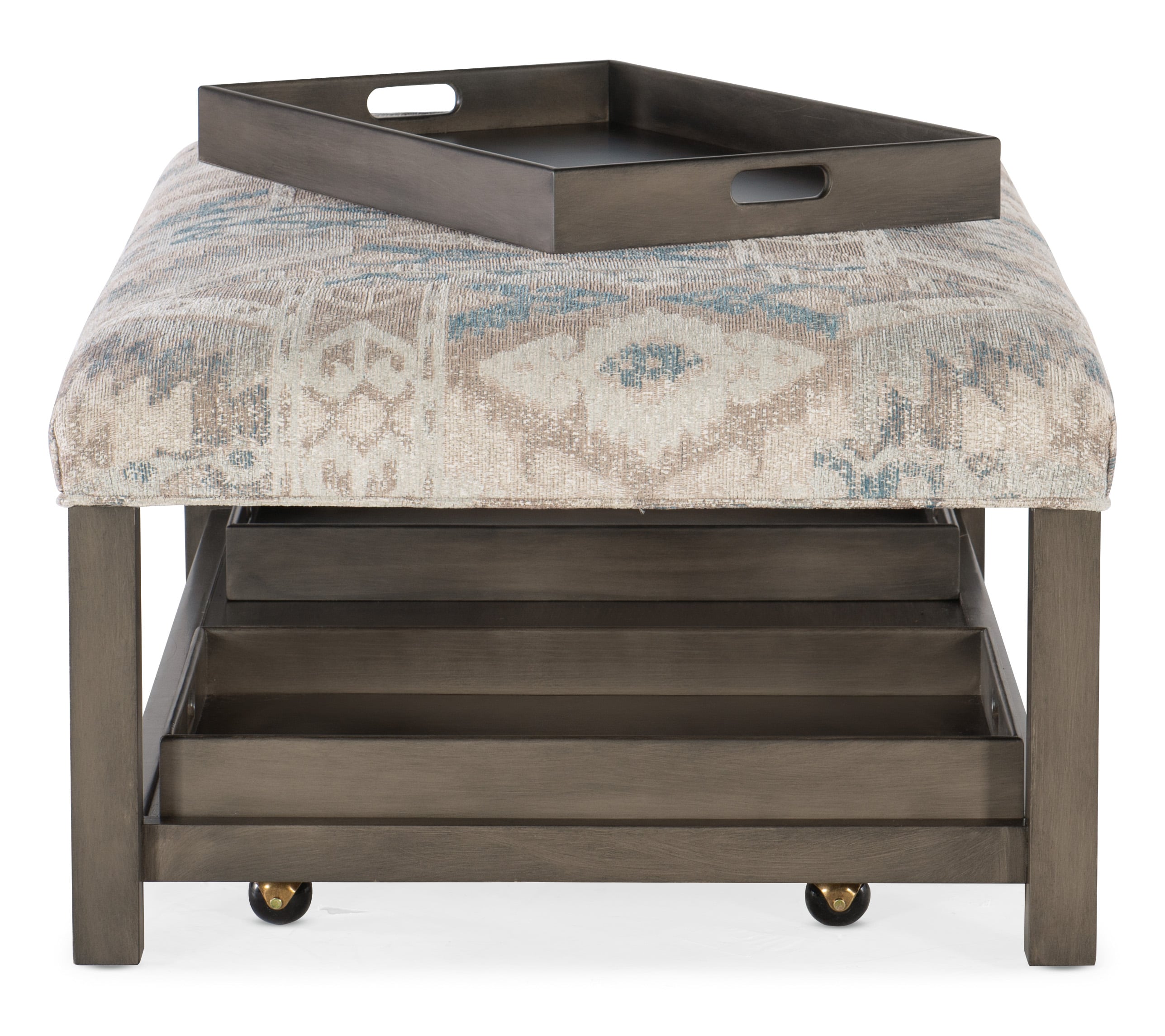HF Custom Hollis Rectangle Tray Ottoman