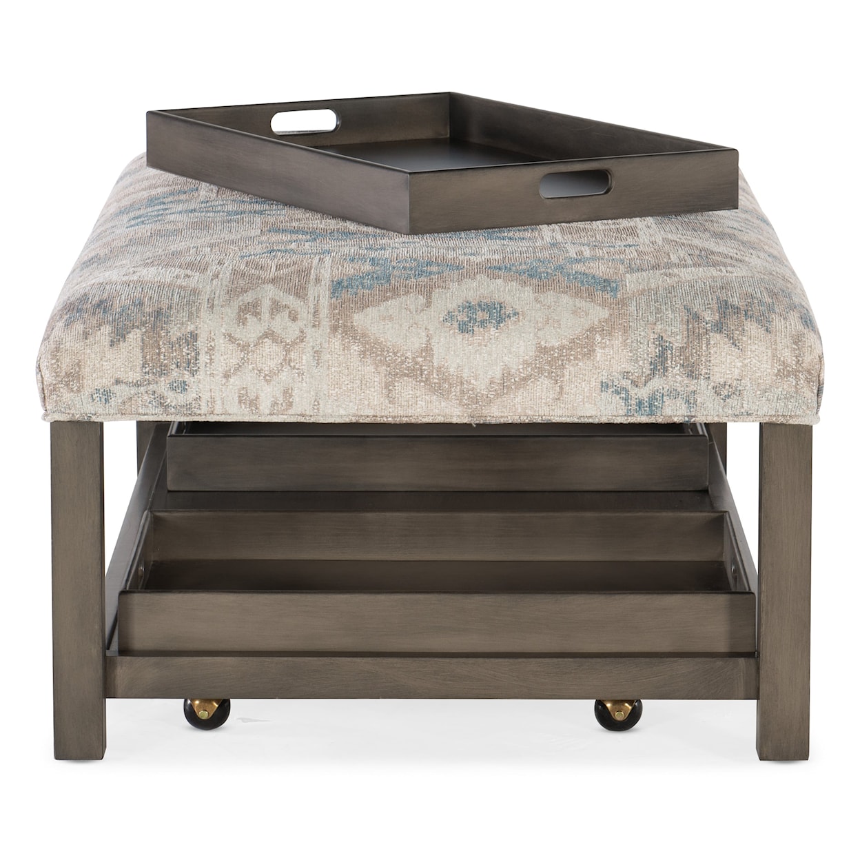 HF Custom Hollis Rectangle Tray Ottoman