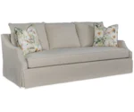 HF Custom Bea 86 Inch Skirted Sofa