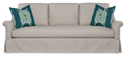 Transitional Skirted Sofa