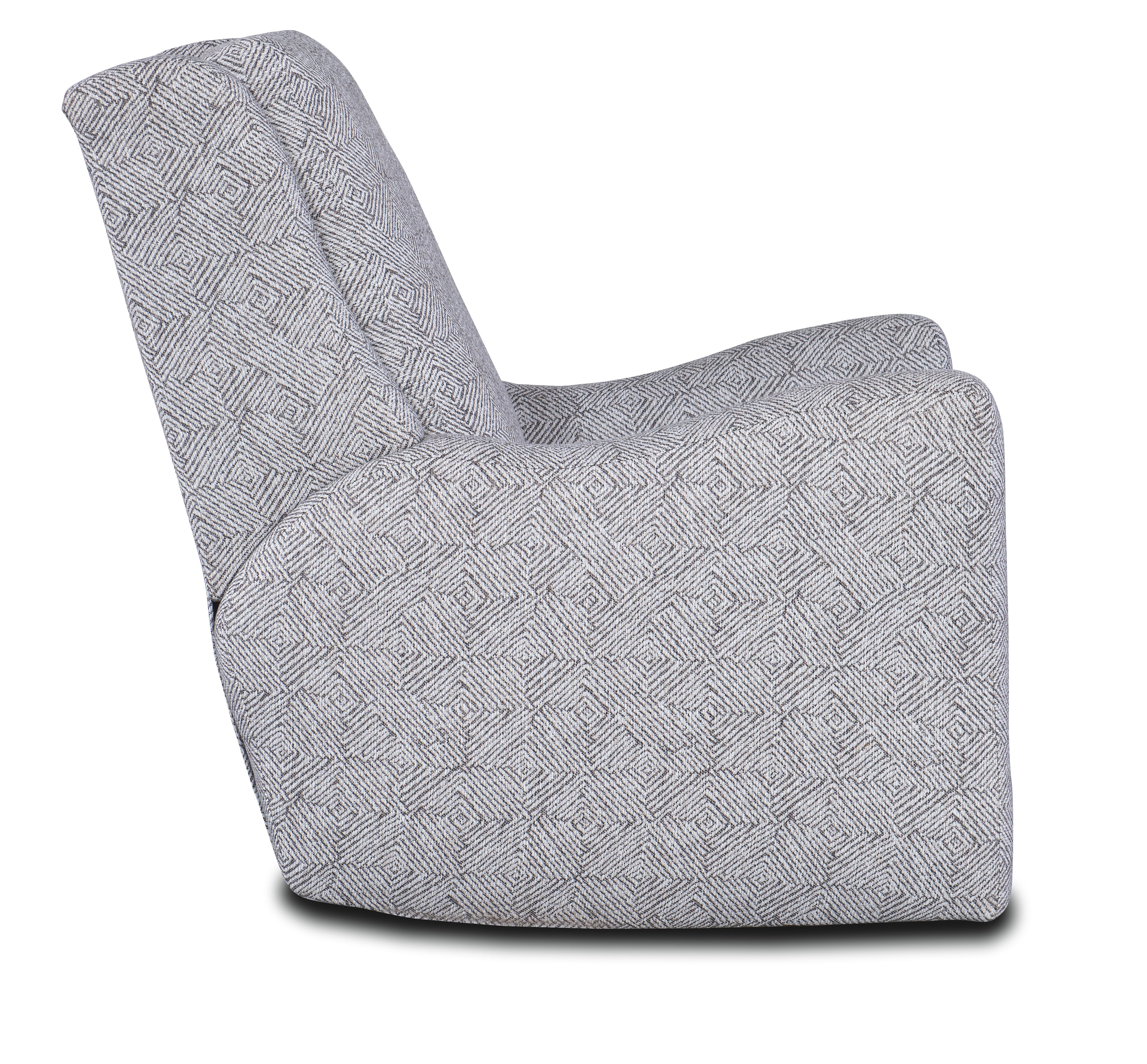 Swivel Glider Recliner Solid Back