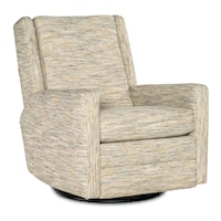 Transitional Manual Swivel Glider Recliner