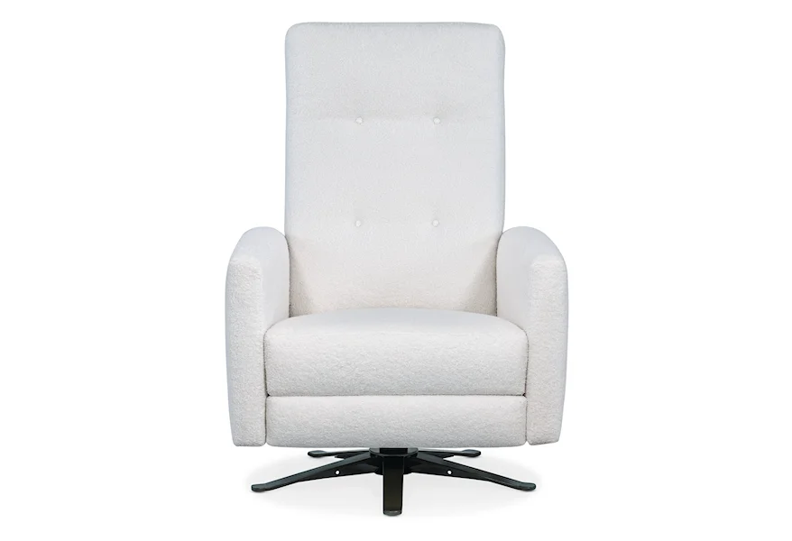 Basil Tufted Back Swivel Recliner by Sam Moore at Reeds Furniture
