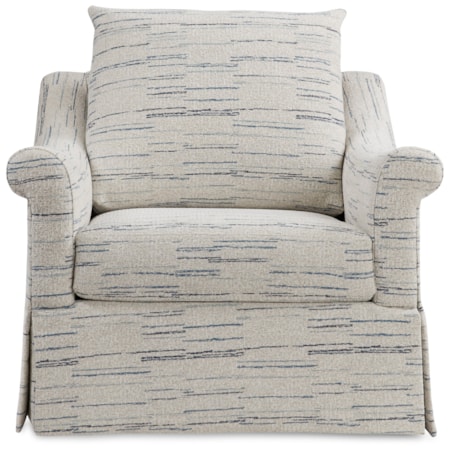 Skirted Swivel Chair